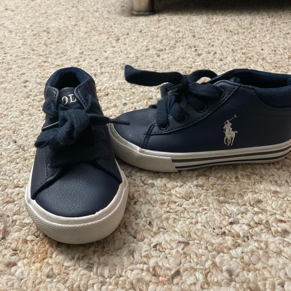 Baby boy used polo sneakers